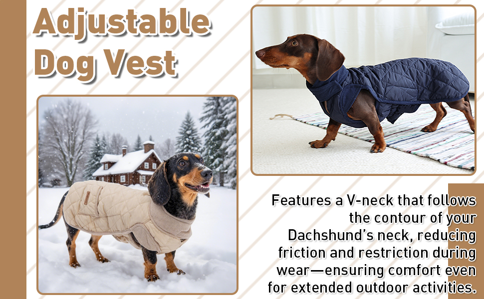 Теплий та водонепроникний дощовик для собак (джек-рассел), розкішний комбінезон для собак на вулицю з регульованою жилеткою та кишенею для повірця (Бежевий, S)