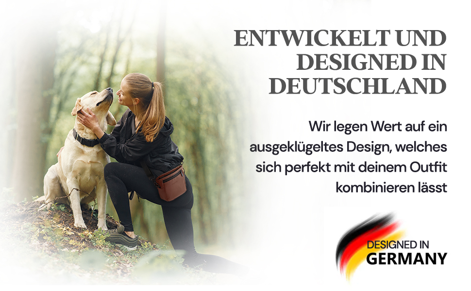 Лекарська сумочка для собак з штучної шкіри - сумка для прогулянок з магнітною застібкою однією рукою - сумка для собачих ласощів (розмір S - темно-коричневий) S Темно-коричневий