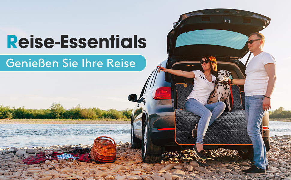 Захист для багажника авто Joejoy для собак з боковими та захистом від порогу, універсальний килимок для багажника, водовідштовхуючий, стійкий до подряпин, легкий у догляді, ковдра для собак, розмір B-185 x 105 см