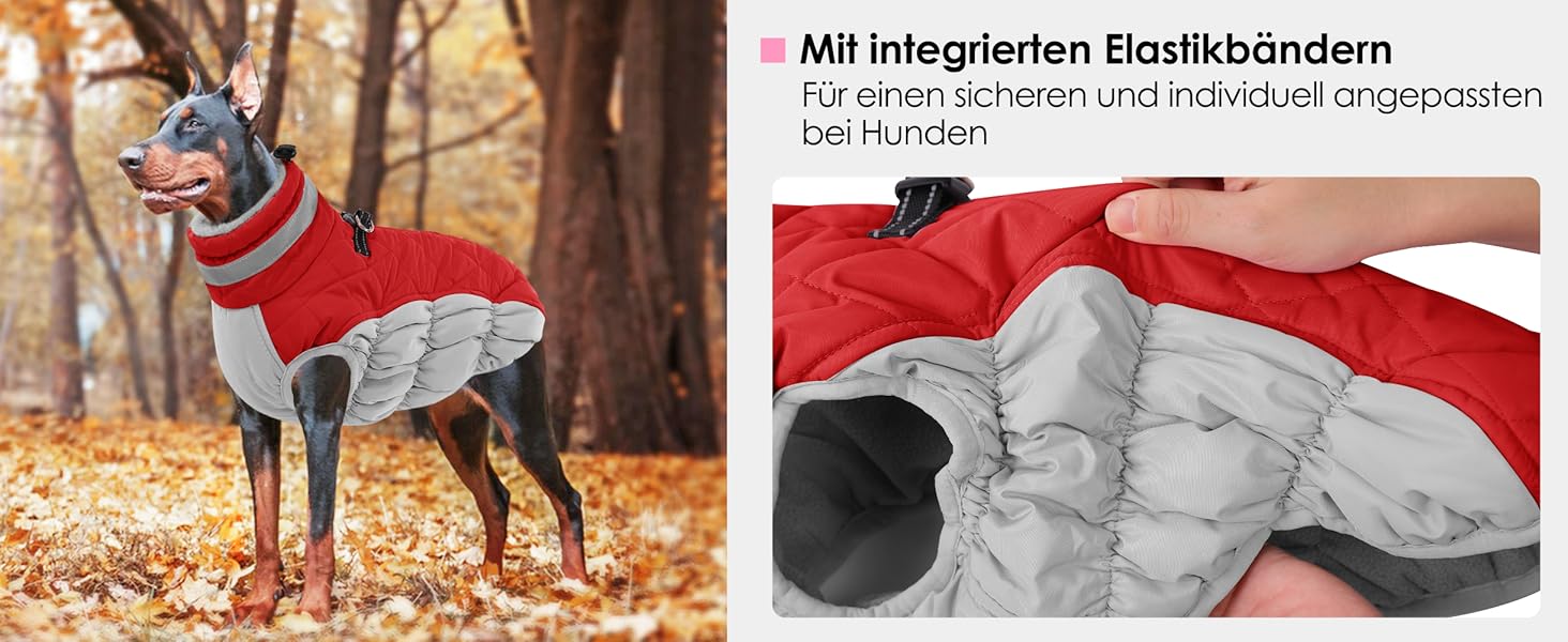 Водонепроникна куртка для собак AOFITEE, теплий зимовий одяг для маленьких собак, з отвором для шлейки, флісова куртка з коміром, світловідбиваюча, сіра, розмір S