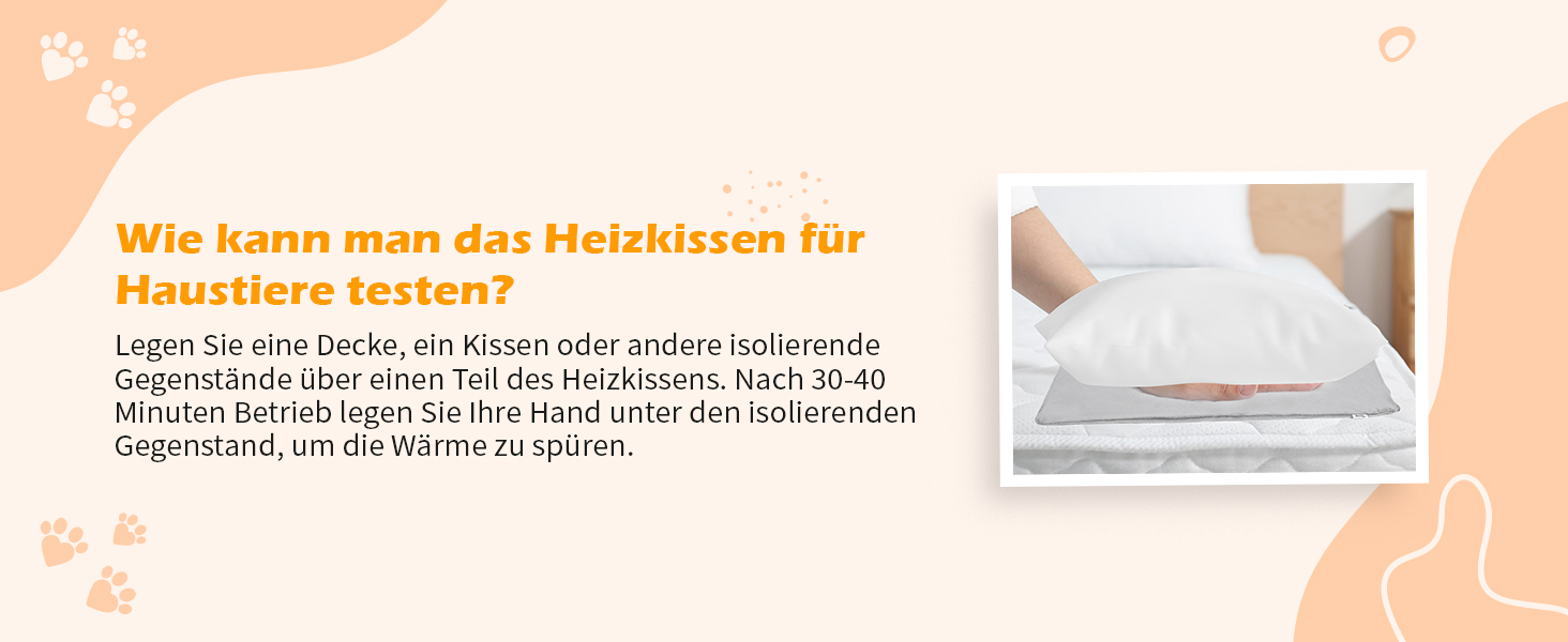 Електричний килимок для котів та собак Toozey, 45x40 см, регулювання часу та температури, безпечний, теплий, сірий