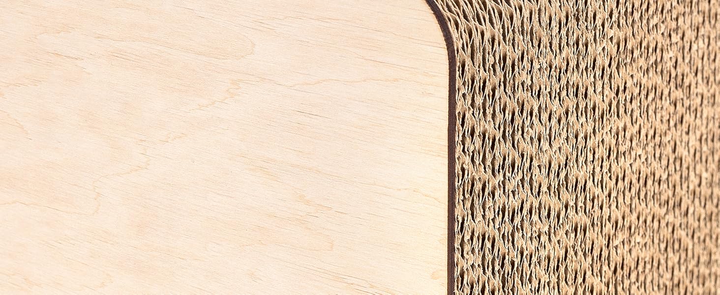 Кігтеточка для котів з гофрокартону | Міцна, велика, 2-в-1 (кігтеточка + будиночок) | 37 x 21,5 x 21,5 см