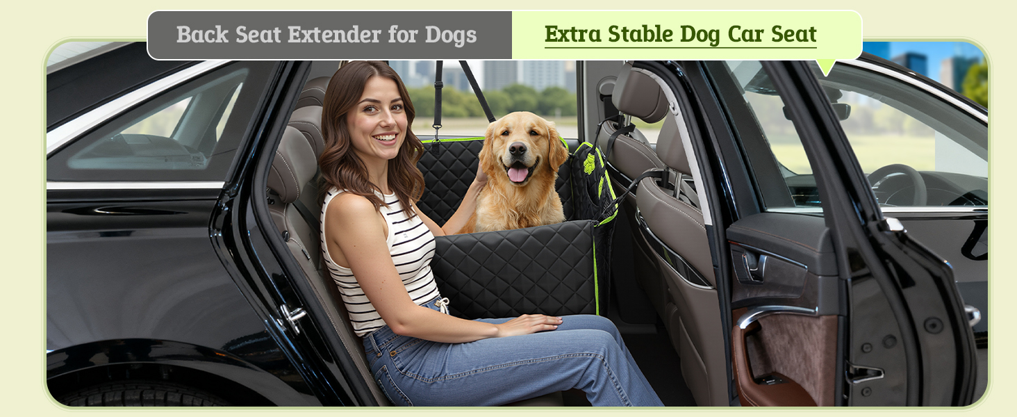 Захисний килимок для собак у машину Pecute 2-в-1: для заднього сидіння та як переноска, водовідштовхувальний, анти-царапин, з жорстким дном