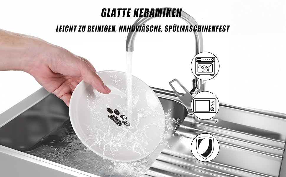 Набір мисок для котів на 6 місць - 6 мисок з кераміки та підставки, широкі миски для котів, що зменшують подразнення вусів, плоскі миски для кошенят та дрібних тварин