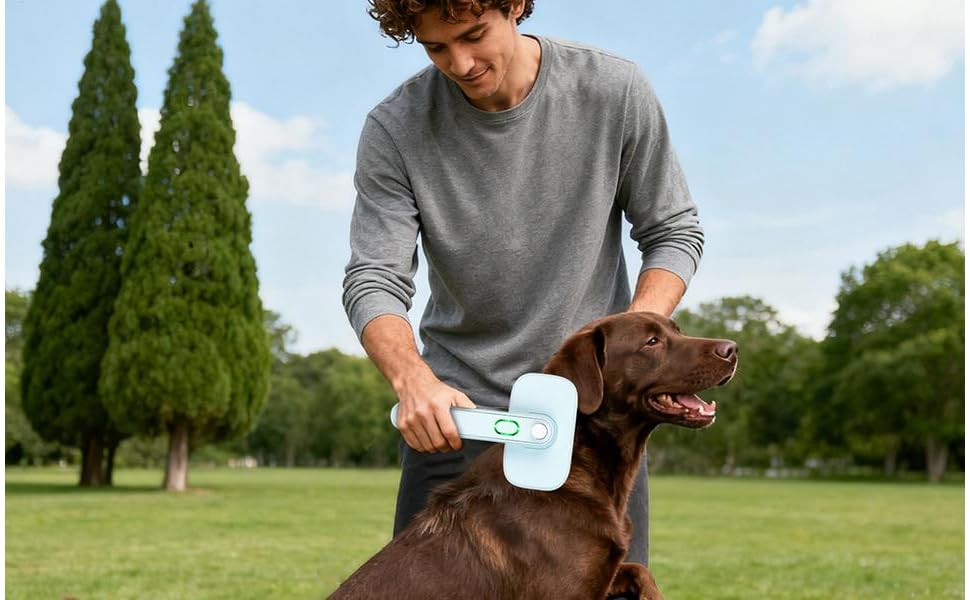 Щітка для видалення ворсу для собак і котів, самоочисна, для догляду за шерстю, масажна, для цуценят та кошенят