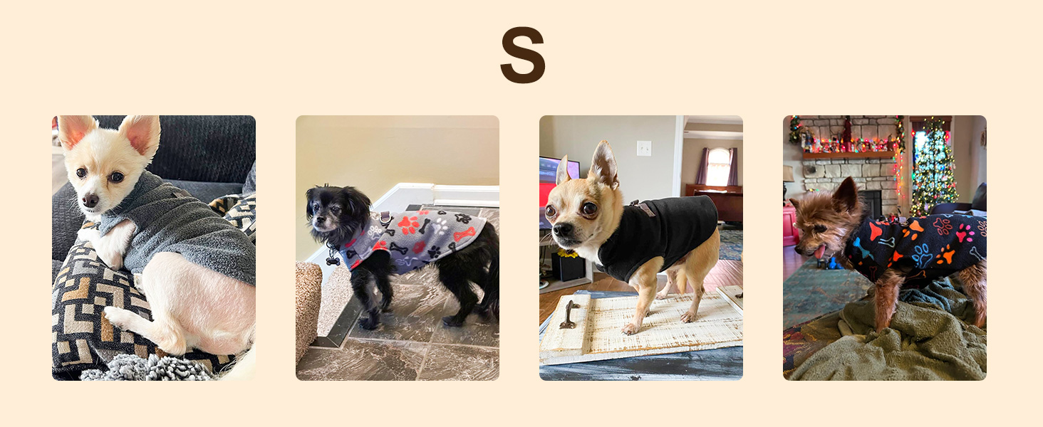 Теплий плед-жилет для собак BeautyZoo: флісова жилетка, зимова куртка, D-посилання для повідка, для малих, цуценят, середніх порід, тепле, вітронепроникне, білий буффало клітка (мотив лапок), XL (55.8 см)