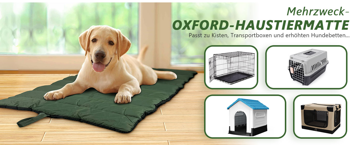 Водонепроникний килимок для собак Lohofrnny 110x68 см, товстий, м'який, з можливістю прання, для подорожей, кемпінгу та відпочинку на природі (оливковий)