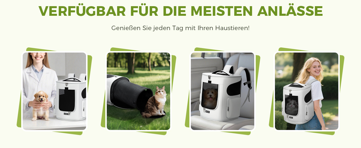 Розширюваний рюкзак для котів та собак Lekespring, переноска для тварин до 8 кг, сірий