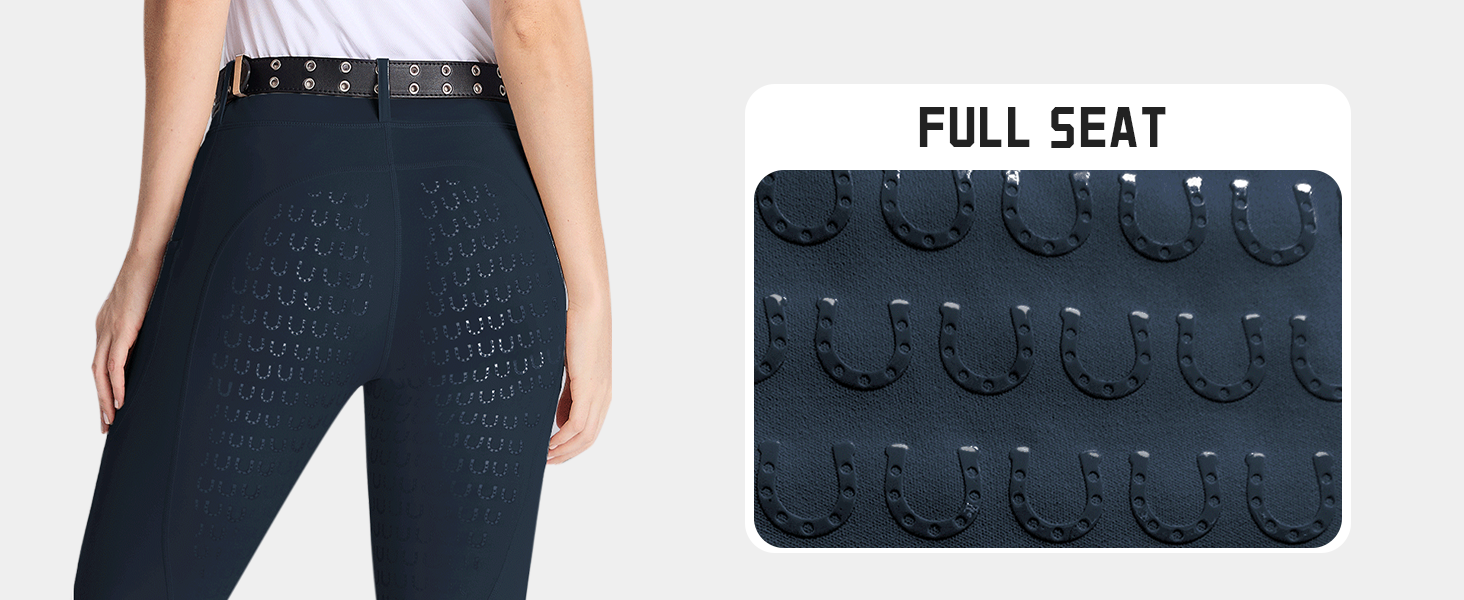 Легінси для верхової їзди DMVOD для жінок, повний силіконовий захват, чорні, розмір L
