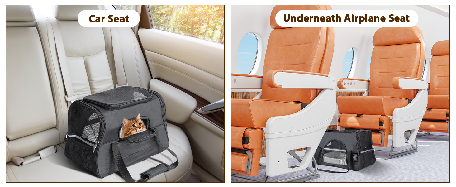 Транспортний бокс для котів Romon: переноска для тварин, переноска для котів, сумка-переноска для котів та цуценят до 6 кг, з регульованим плечовим ременем