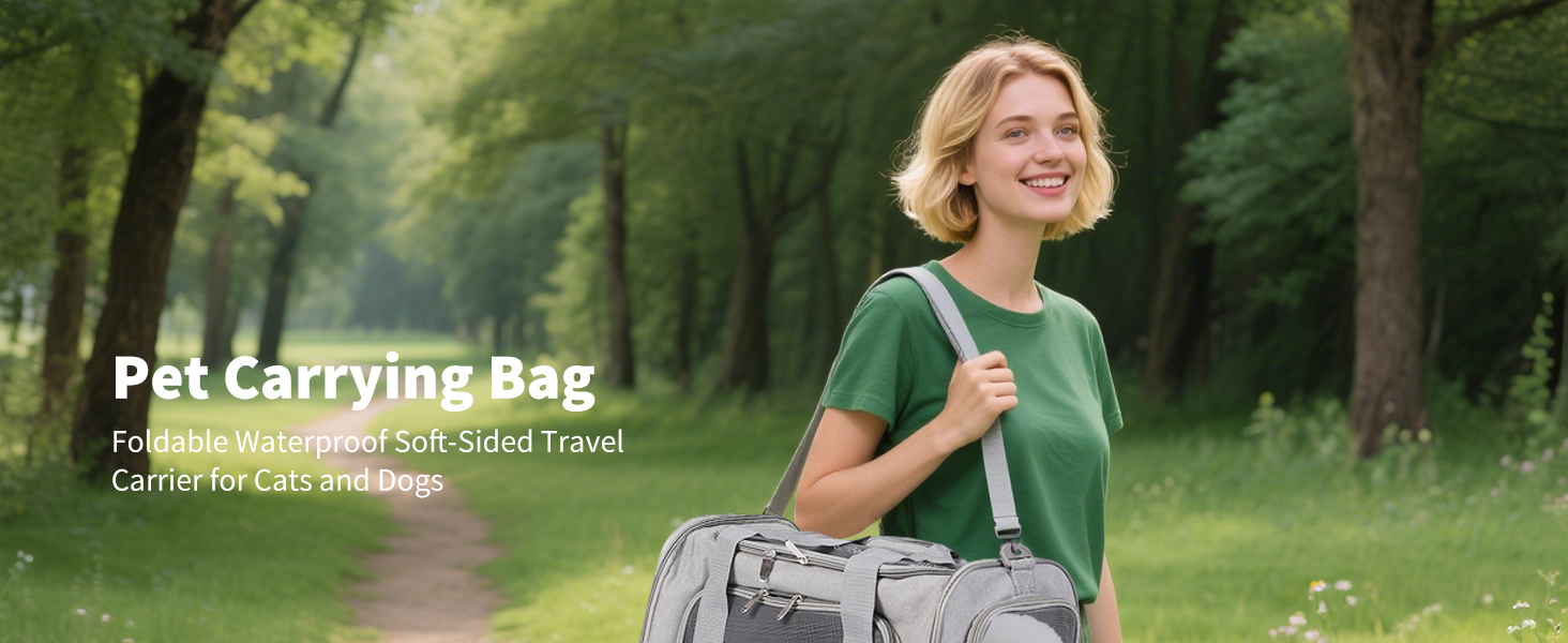 Транспортна сумка для кота/собаки PETCUTE, чорна, L, з підкладкою та плечовим ременем