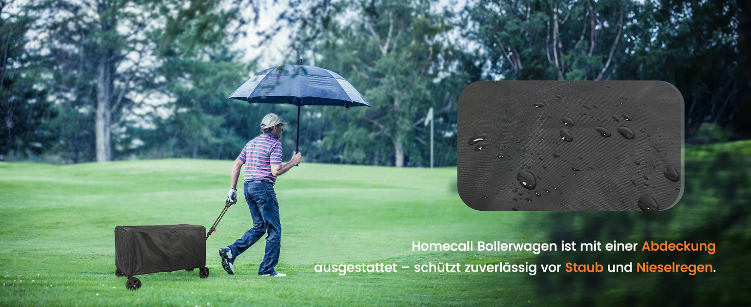 Складаний вагончик Bollerwagen 120L з дашком, 120кг, для пляжу, кемпінгу, собак, покупок та транспортування