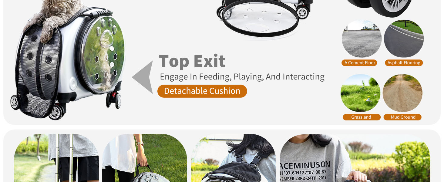 Рюкзак для тварин PETCUTE: зручний та безпечний для подорожей та прогулянок (до 7.5 кг)