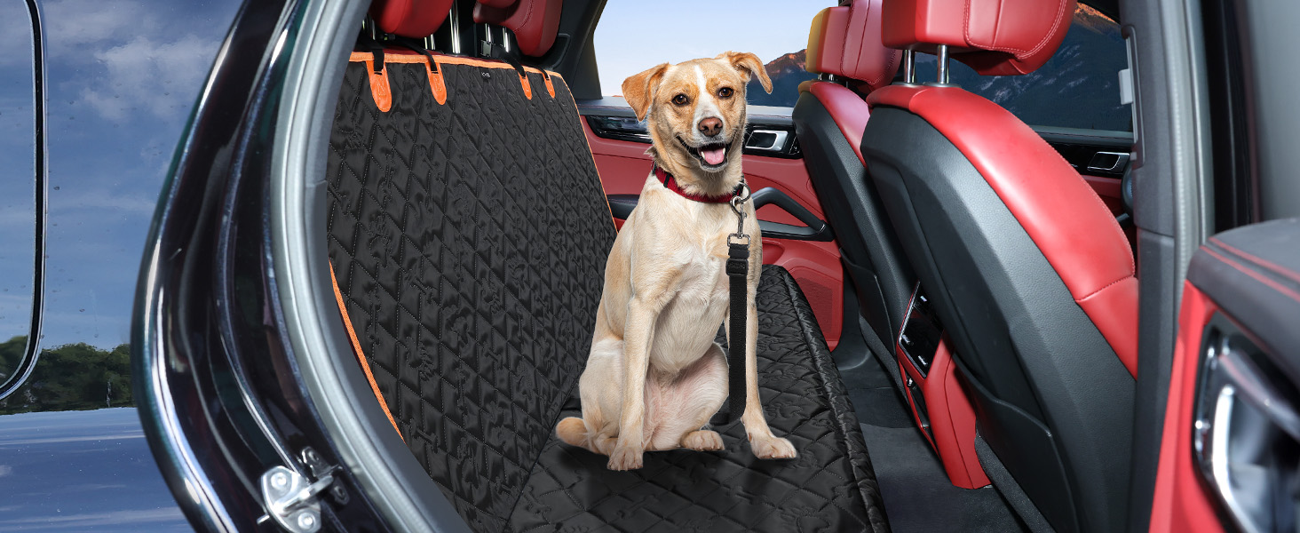Захисний чохол на сидіння автомобіля для собак KYG, з кріпленням для собак, зносостійкий та водовідштовхуючий, 132x58x46 см