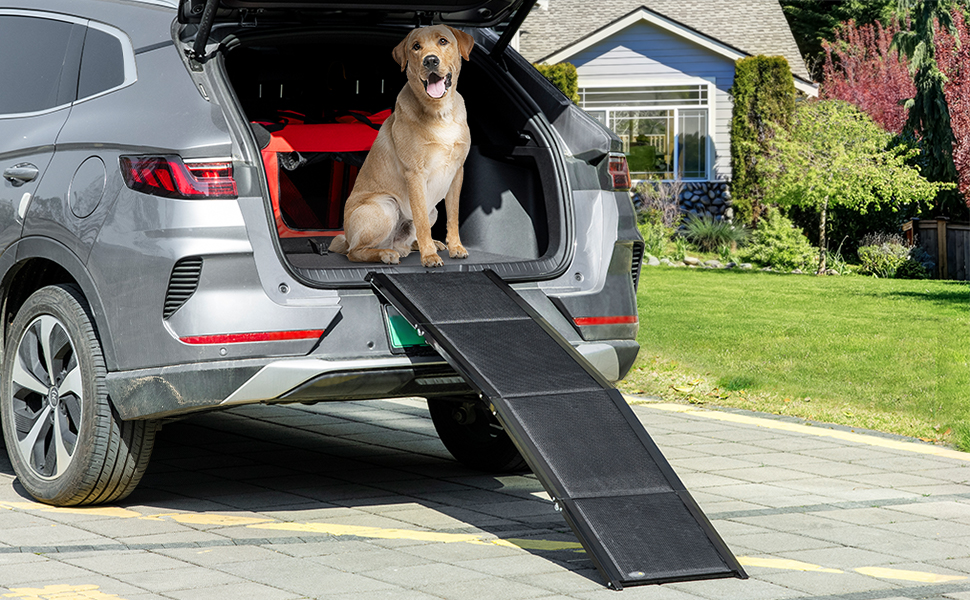 Рампа для собак PawHut - складана, алюмінієва, до 40 кг, 158 x 43,5 см