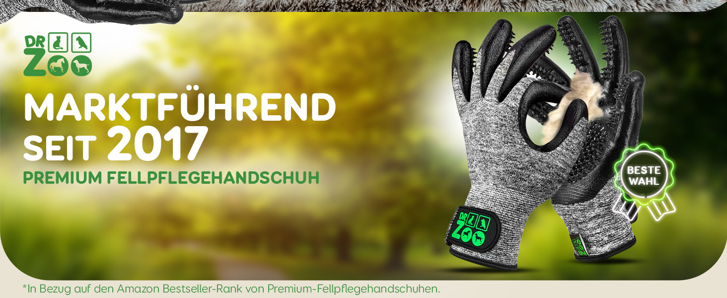 Рукавичка для грумінгу тварин DR Zoo (1 пара, розмір S) – для собак, котів та коней. Ефективне видалення шерсті, м'який дизайн з нопочками, підходить для короткої та довгої шерсті, мокрого та сухого хутра. Підходить для вузьких жіночих рук.