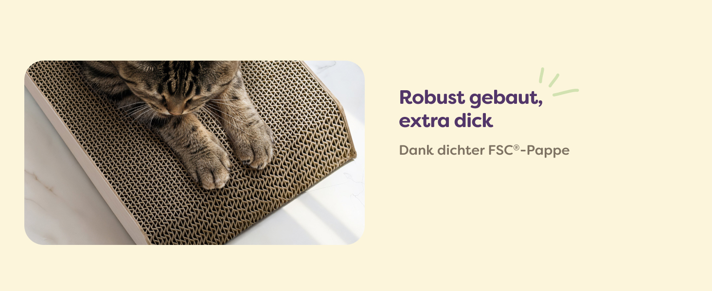 Кігтеточка для котів 3 шт. XXL 75 см - Міцний картон для догляду за кігтями - До 2 років використання - Економія місця - Захист диванів та меблів (Mountain) (Білий)