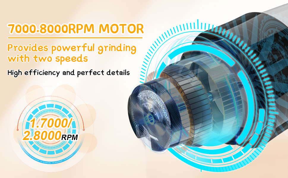 Електричний точило для собачих кігтів Silent Diamond Bit - безпечна електрична пилка для собак з 3 насадками, USB, 2 швидкості