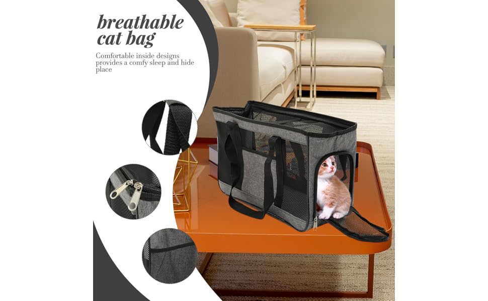 Транспортна сумка для тварин Cosmevivi: переноска для котів та собак, дихаюча, з оксфордської тканини