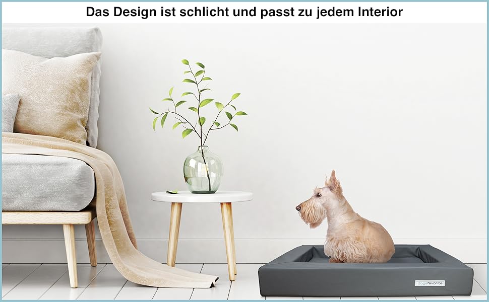 Ліжко для собак з віско-матрацом, миється - корзинка для собак, високоякісне собаче ліжко, ліжко для собак, що захищає суглоби, міцна собача підстилка, розмір L 110 x 90 см, коричневе