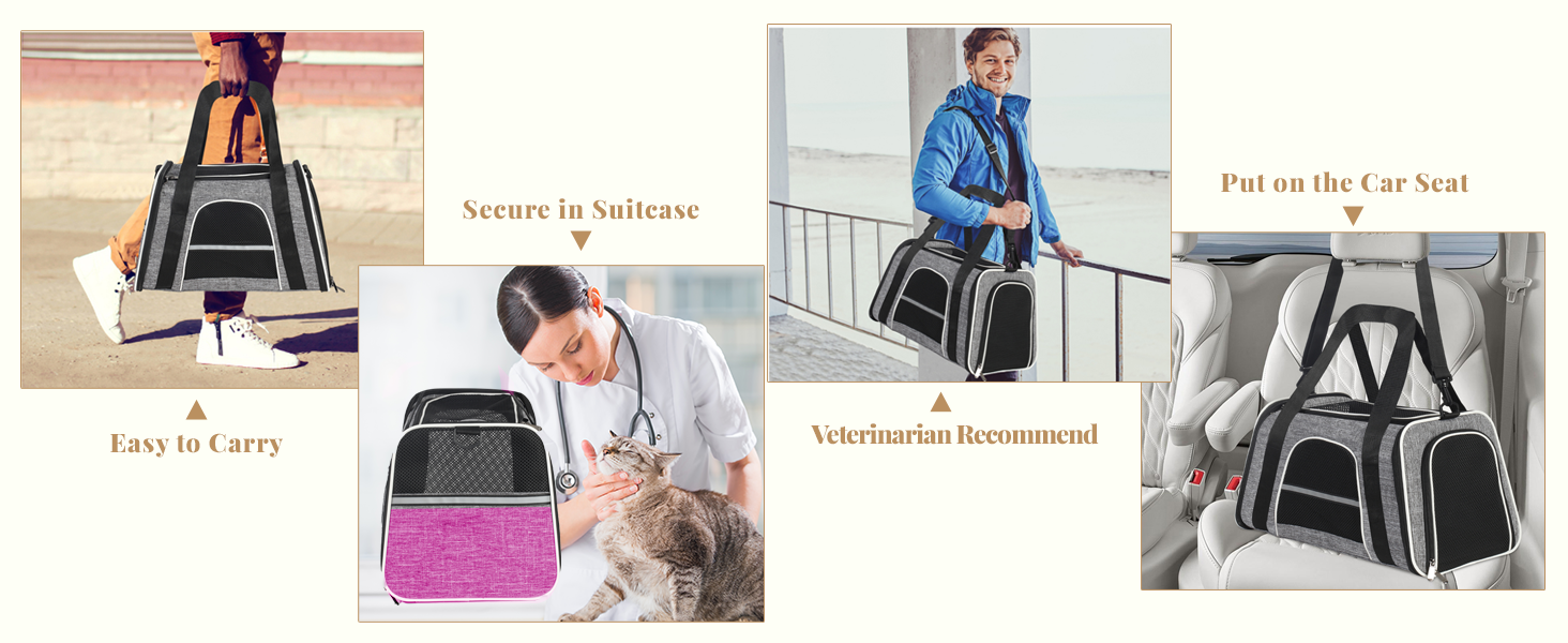 Транспортна переноска для кота, переноска для котів, складана переноска-сумка, переноска для собак, переноска з регульованим плечовим ременем, котяча переноска, червона