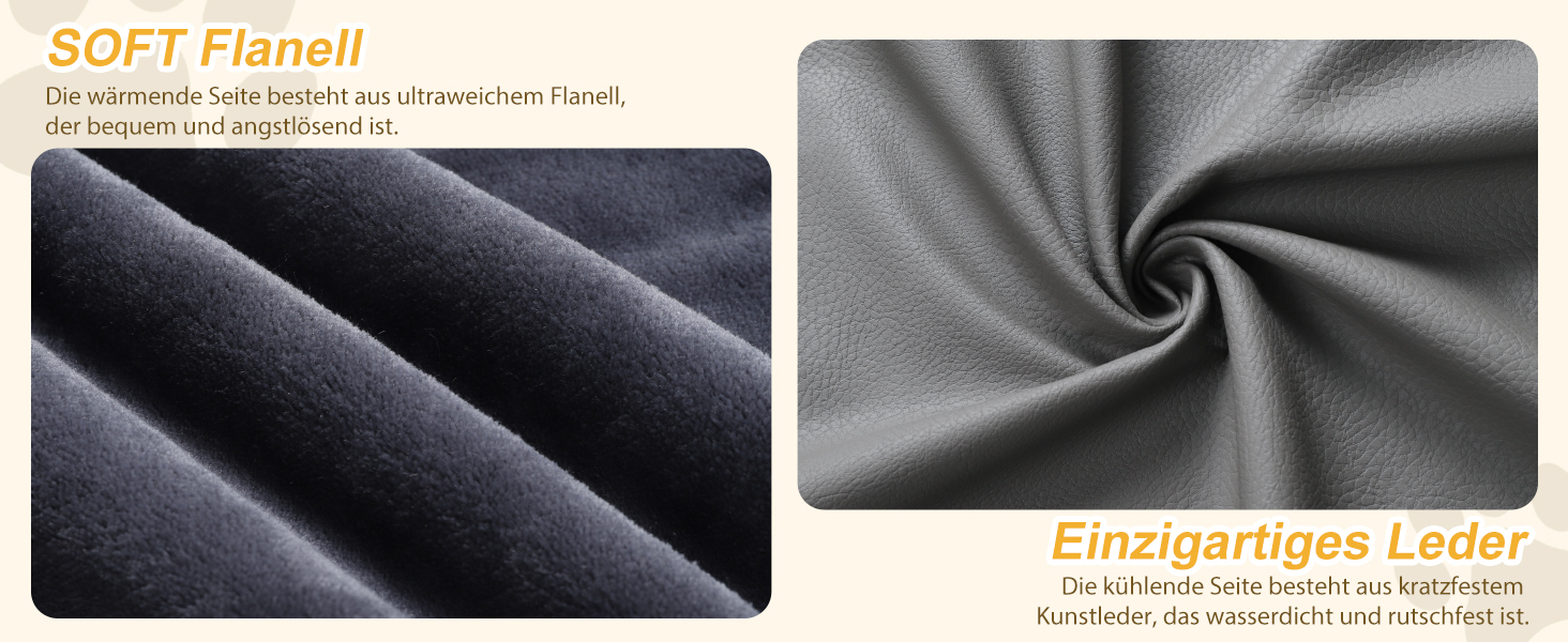 Ортопедичне ліжко для собак Favodormir, велике та середнє, 91x69x7 см, сіре, водонепроникне, для дому та вулиці