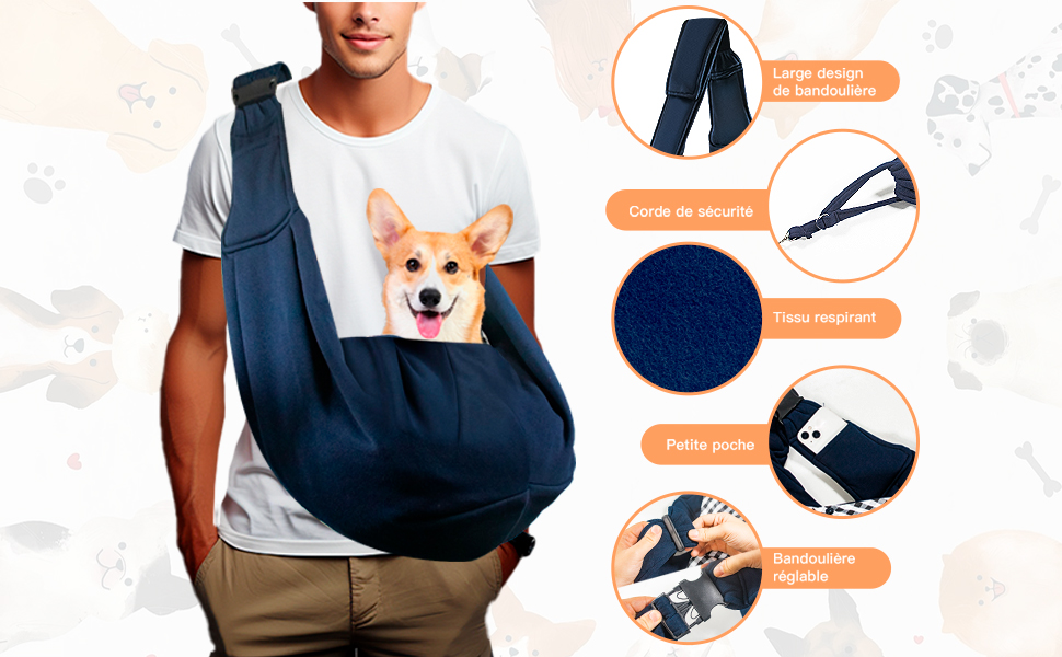 Сумка-переноска для собак на плечі, до 7,5 кг, для прогулянок, подорожей, транспортування