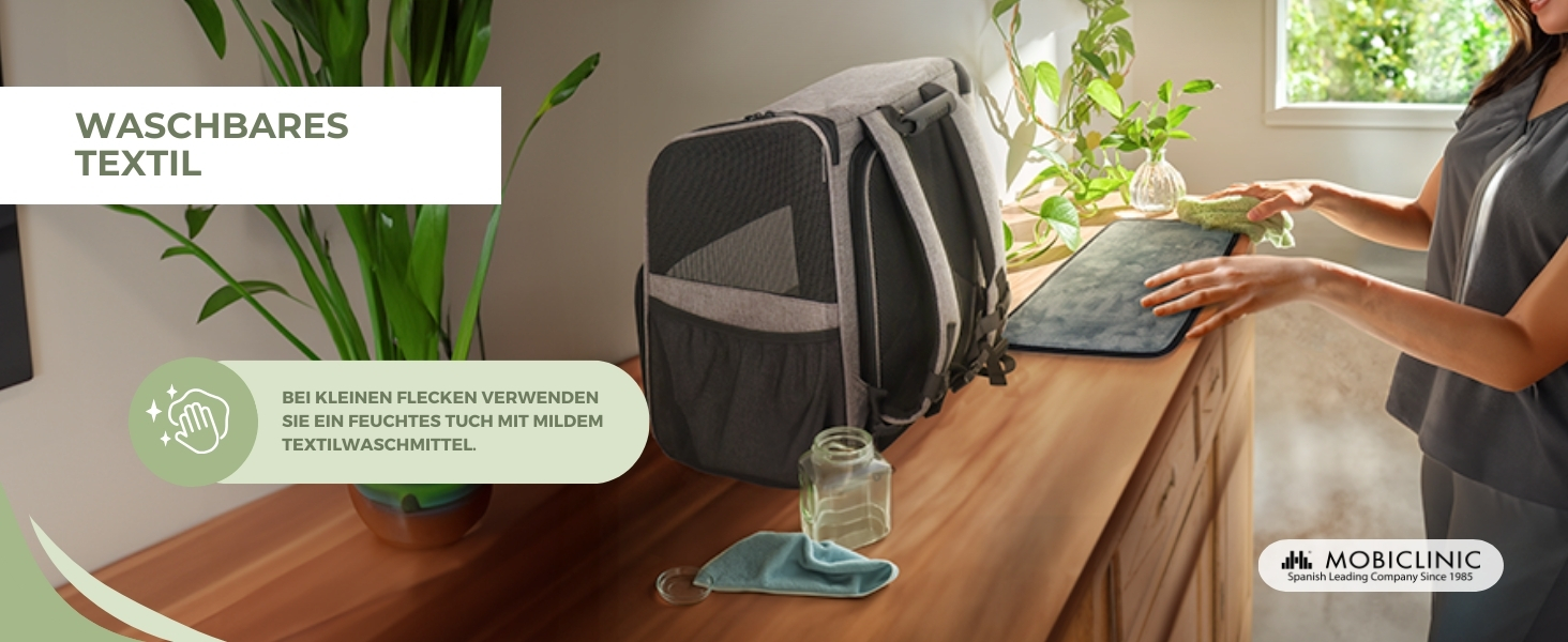 Рюкзак-переноска для котів та собак Mobiclinic® Pets, складаний, з вентиляцією, з аксесуарами, регульований, 37x29x37x5 см