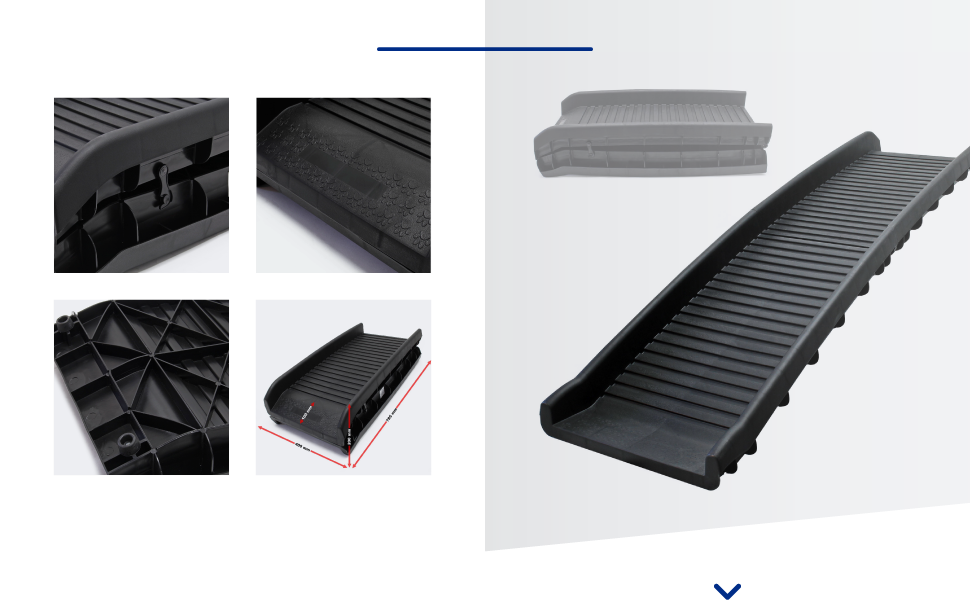 Рампа для собак Wiltec, 156 x 40 см, складана, з пластику, до 90 кг, антиковзка