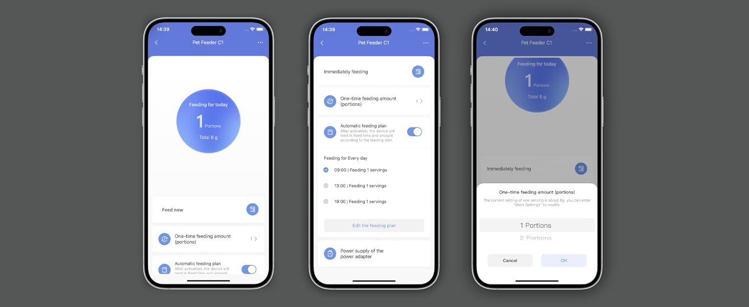 Автоматична годівниця для котів і собак Aqara C1 Zigbee 3.0 з керуванням Google/Alexa/Siri
