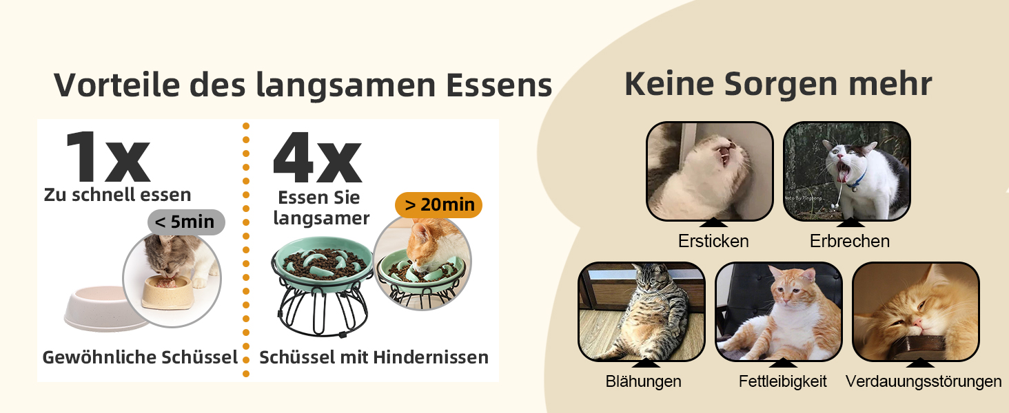 Підвищена годівниця для котів Anti Schling Napf - керамічна миска з антиковзним металевим підставкою, серія Pastel, повільне годування, інтерактивна лабіринтова годівниця, м'ятно-зелений колір