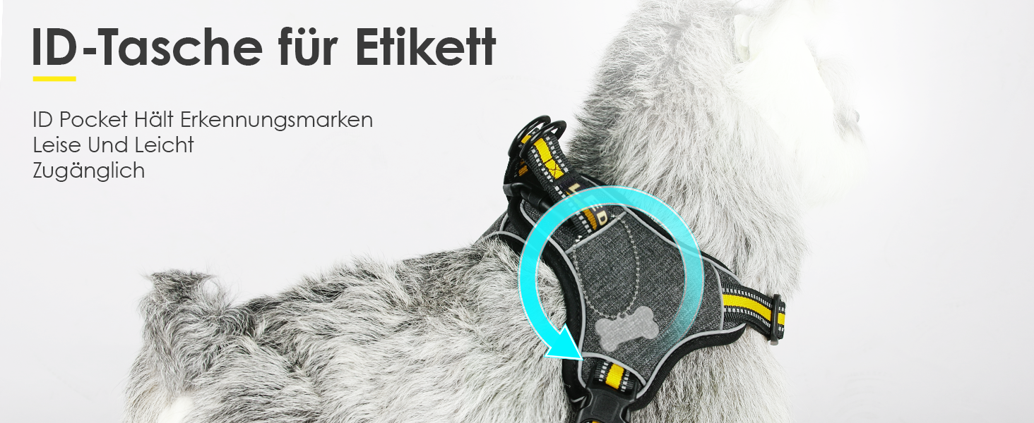 Світловідбиваюча шлейка для собак ThinkPet без тяги, регульована