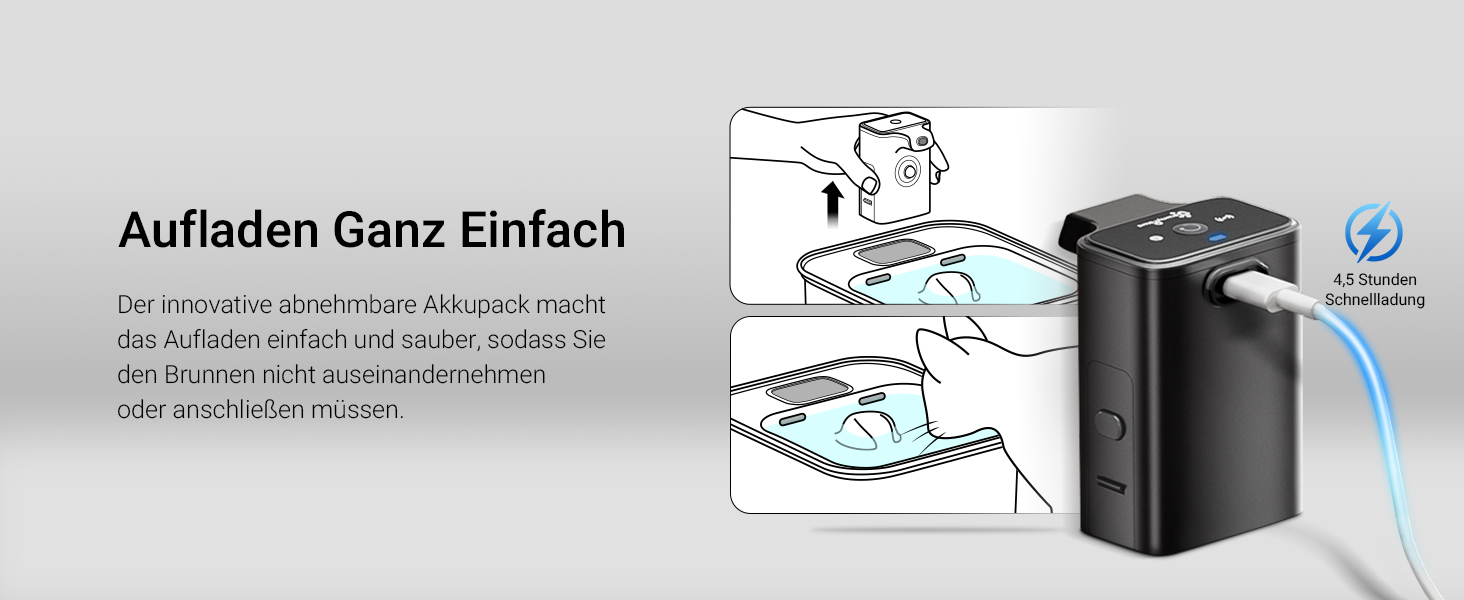 Ка fountain для котів DownyPaws: нержавіюча сталь, бездротовий, з датчиком руху, 3л, тихий, легкий у чищенні