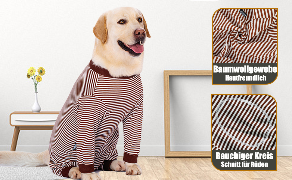 Тіло для собак після операції: захист від лизання, альтернатива нашийнику, з блискавкою, 3XL, колір кава