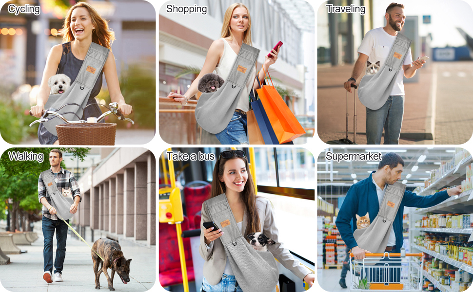 Сумка-переноска для собак Vrbabies, для маленьких собак та інших домашніх тварин до 5 кг, регульована, сітчаста, з клямками та застібками