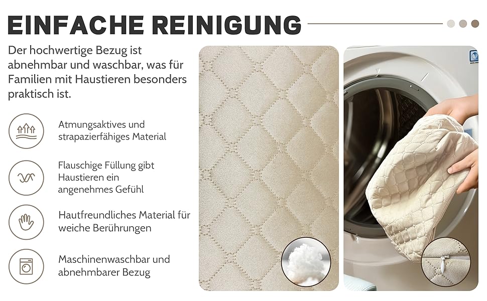 Софа для собак, розкішна лежанка для домашніх тварин знімним чохлом, м'яка та зручна підстилка для собак та котів середніх та маленьких порід