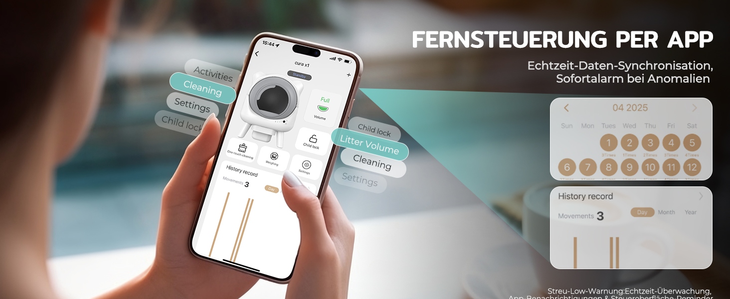 Автоматичний лоток для котів Cura X1 Katzenklo: самоочищення, 80+8 л, датчики безпеки, контроль через додаток, для кількох котів