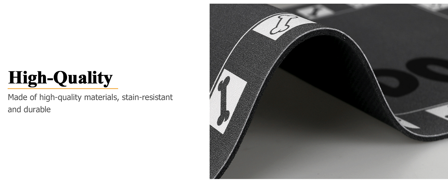 Підкладка під годівницю для собак та котів, 30 x 50 см, сіра, нековзна