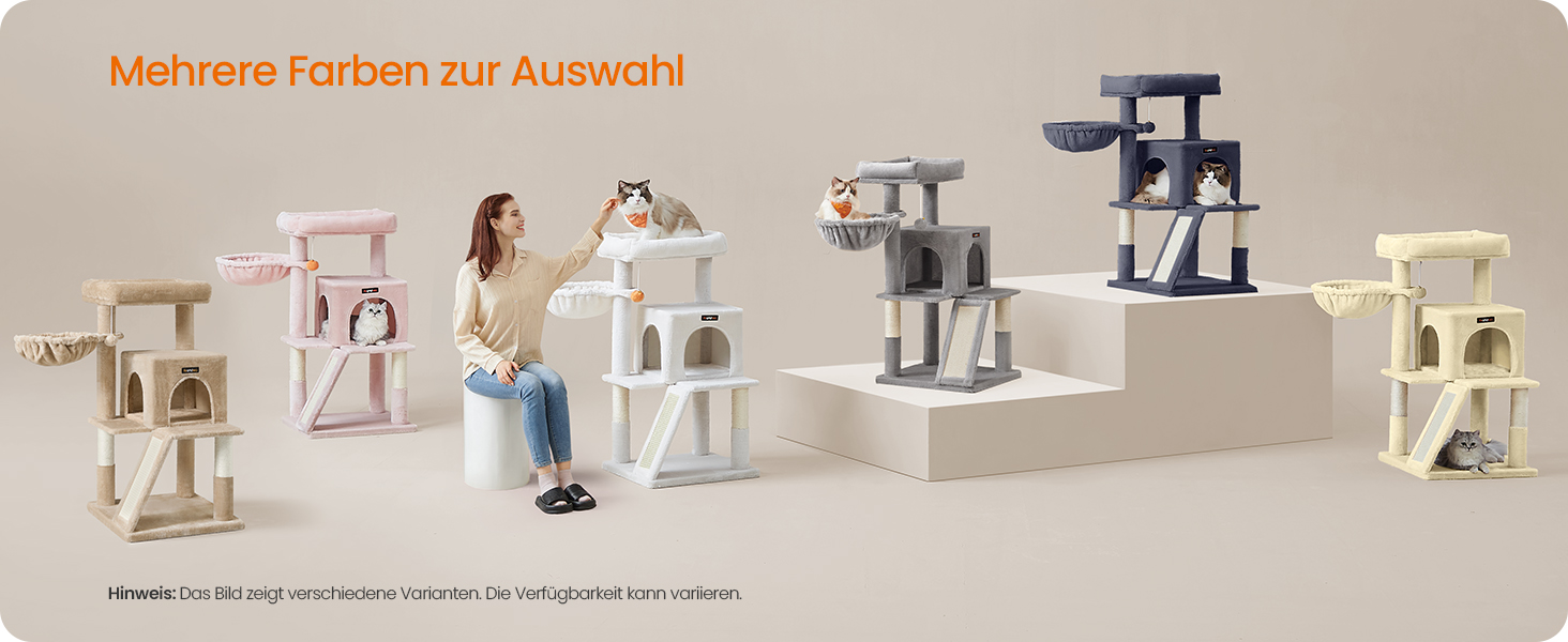 Дряпка для котів Feandrea з великою платформою, бежево-коричнева (PCT051K03)