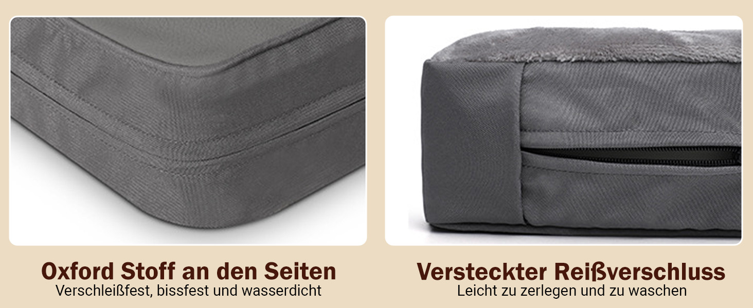 Ортопедичний лежак для собак Grosse Hundesofa: м'який та зручний, еліптичний, водонепроникний, антиковзкий, стійкий до укусів, лежанка для собак, подарунок для любителів тварин (XL-88)