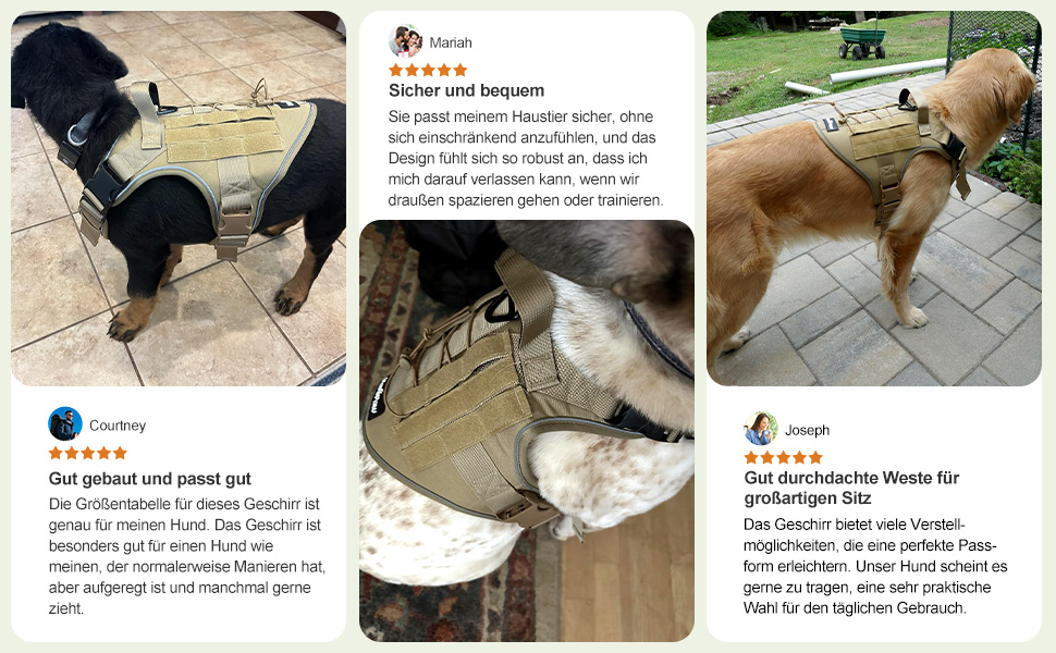 Тактичне обіднє нашийник для собак VavoPaw з MOLLE панеллю та світловідбиваючими смугами, армійного кольору, розмір L (45-80 фунтів)