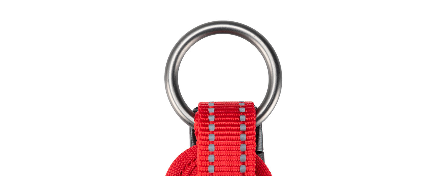 Нашийник для собак EXCELLENT ELITE SPANKER з PU матеріалу, з пряжкою, регульований, для малих, середніх та великих собак, чорний, червоний, синій (RED-L)