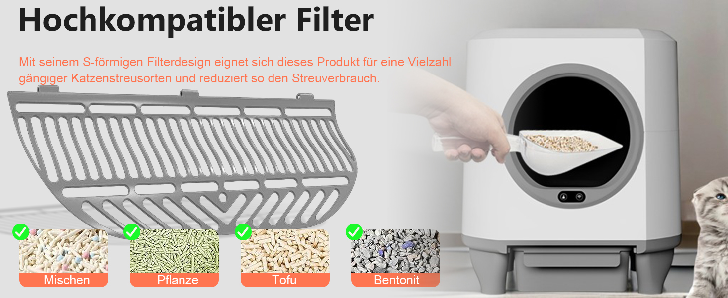 Автоматичний лоток для котів Katzenklo Selbstreinigend, 65л, XXL, з керуванням через додаток, для 2+ котів