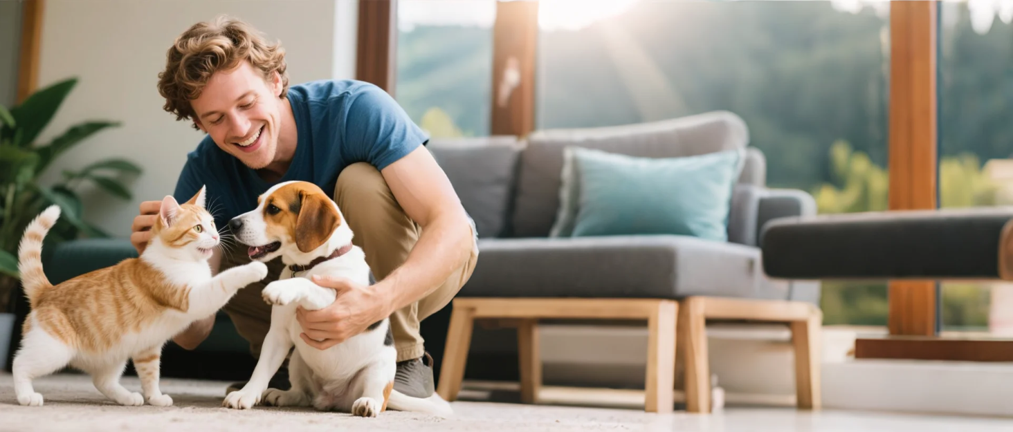 Інтерактивна іграшка для котів FLERDMAU з 3 режимами, з пір'ям та мишкою, електрична, для кількох котів, рожева