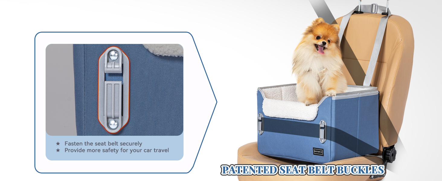 Клітка для собак Petfit у машину для маленьких собак, стабільна та безпечна, з кріпленням для ременя безпеки, корзина для собак, автоліжко знімні чохли (S, Шкіра-Чорний)