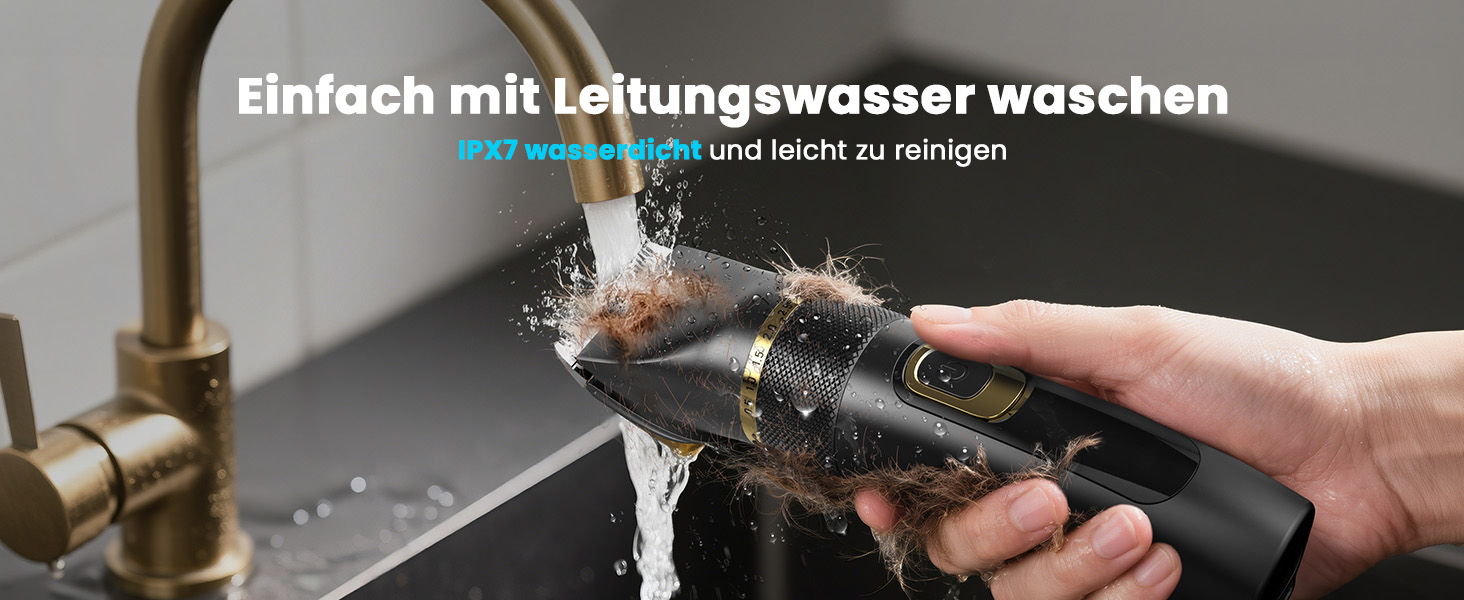 Машинка для стрижки собак Oneisall Leise Hundeschermaschine Upgrade Pro: професійна модель для собак та котів, акумулятор 2000mAh, водонепроникність IPX7, для догляду за шерстю вдома