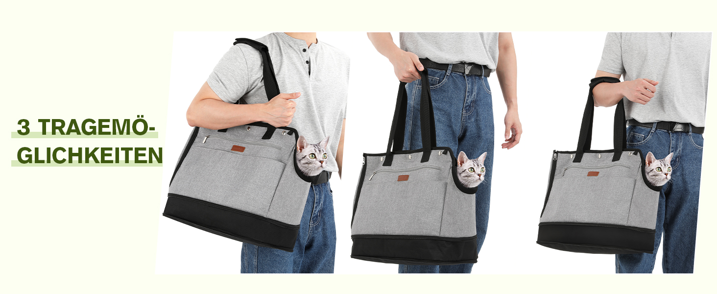 Транспортна сумка для собак Pecute, до 5 кг, регульована висота, для прогулянок, з органайзерами, легка та портативна