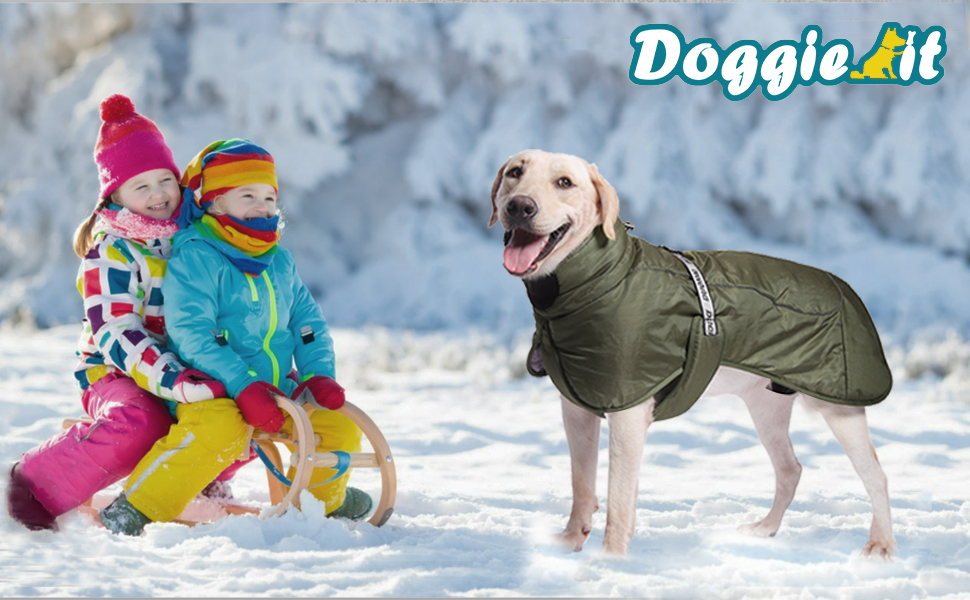 Водонепроникна тепла жилетка для собак великих та середніх порід - тепла жилетка для собак у холодну погоду, чорна, 5XL