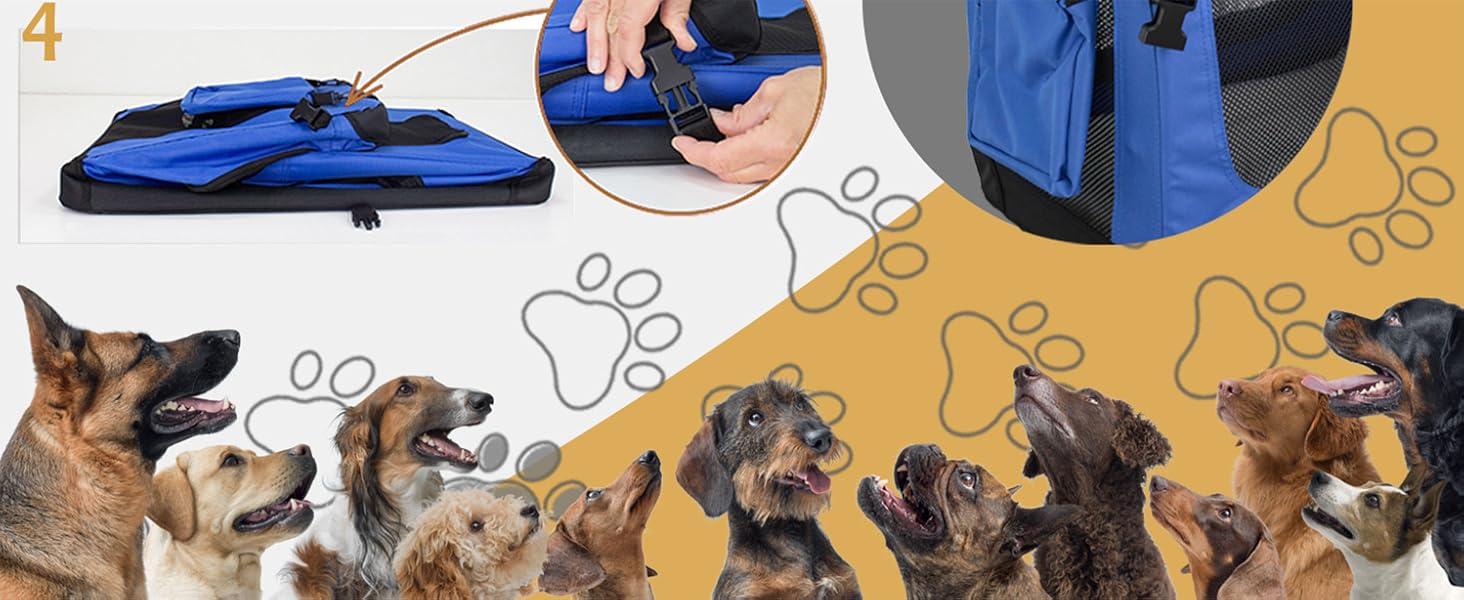 Транспортна переноска для собак та котів Petigi (M, 60x42x45 см, блакитна) - переноска-ліжко для авто