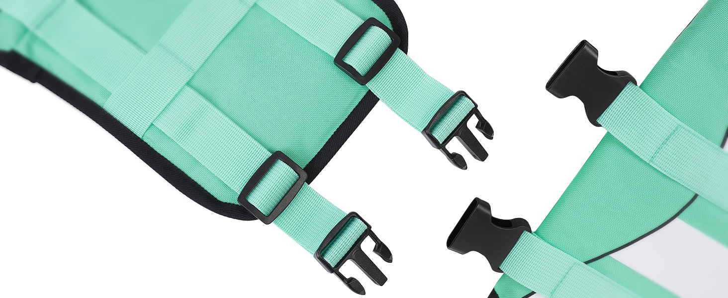 Спасальний жилет для собак, блакитний, розмір S, для джек-рассел, чихуахуа, французький бульдог, лабрадор - ASENKU